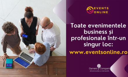 EventsOnline.ro – platforma evenimentelor business și profesionale