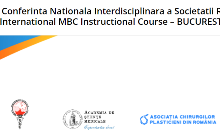 Conferința Națională Interdisciplinară a Societății Române de Arsuri – International MBC Instructional Course, 19-20 octombrie 2023