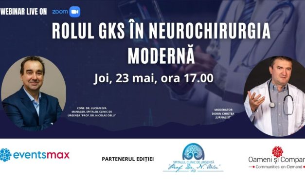 Webinarul “Rolul GKS în neurochirurgia modernă”: joi, 23 mai, de la ora 17.00